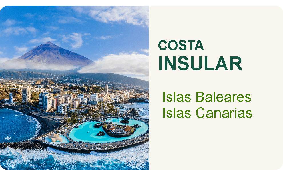 Costa Insular. Islas Baleares y Canarias desde 267,63€